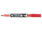 Pilot V-Board Master S Begreen Rotulador para Pizarra Blanca - Punta Redonda 3.5mm - Trazo 1.3mm - 80% Plastico Reciclado - Recargable - Color Rojo - Cantidad: 10