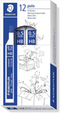 Staedtler Polo 257 Tubo con Minas de Grafito - Graduacion HB - Trazo 0.5mm - Cantidad: 12