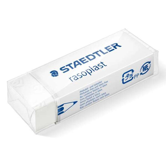 Staedtler Rasoplast 526 B20 Goma de Borrar - Borrado de Alta Calidad - Minimos Residuos - Color Blanco - Cantidad: 20