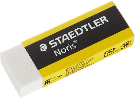 Staedtler Noris 526 N20 Goma de Borrar - Alta Calidad - Minimos Residuos - Color Blanco - Cantidad: 20