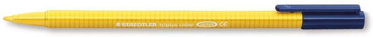 Staedtler Triplus Color 323 Rotulador de Punta Fina - Trazo 1mm Aprox - Tinta Base de Agua - Color Amarillo - Cantidad: 10