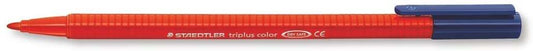 Staedtler Triplus Color 323 Rotulador de Punta Fina - Trazo 1mm Aprox - Tinta Base de Agua - Color Rojo - Cantidad: 10