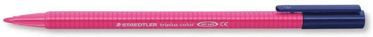Staedtler Triplus Color 323 Rotulador de Punta Fina - Trazo 1mm Aprox - Tinta Base de Agua - Color Magenta - Cantidad: 10