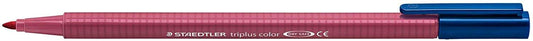 Staedtler Triplus Color 323 Rotulador de Punta Fina - Trazo 1mm Aprox - Tinta Base de Agua - Color Malva - Cantidad: 10