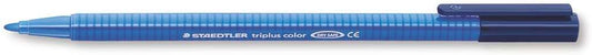 Staedtler Triplus Color 323 Rotulador de Punta Fina - Trazo 1mm Aprox - Tinta Base de Agua - Color Azul - Cantidad: 10