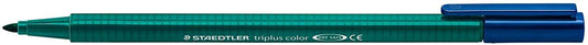 Staedtler Triplus Color 323 Rotulador de Punta Fina - Trazo 1mm Aprox - Tinta Base de Agua - Color Azul Marino - Cantidad: 10