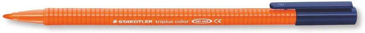 Staedtler Triplus Color 323 Rotulador de Punta Fina - Trazo 1mm Aprox - Tinta Base de Agua - Color Naranja - Cantidad: 10