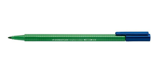 Staedtler Triplus Color 323 Rotulador de Punta Fina - Trazo 1mm Aprox - Tinta Base de Agua - Color Verde Intenso - Cantidad: 10