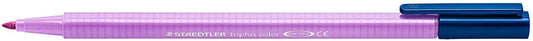 Staedtler Triplus Color 323 Rotulador de Punta Fina - Trazo 1mm Aprox - Tinta Base de Agua - Color Lavanda - Cantidad: 10