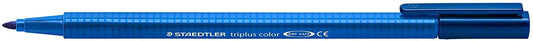 Staedtler Triplus Color 323 Rotulador de Punta Fina - Trazo 1mm Aprox - Tinta Base de Agua - Azul Delft - Cantidad: 10