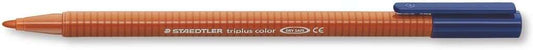 Staedtler Triplus Color 323 Rotulador de Punta Fina - Trazo 1mm Aprox - Tinta Base de Agua - Color Siena Tostada - Cantidad: 10