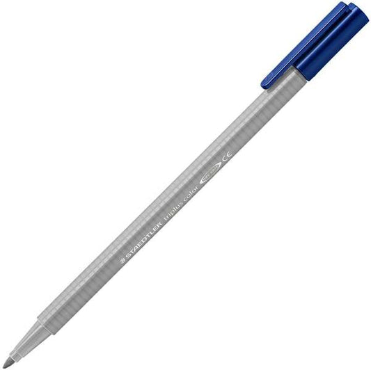 Staedtler Triplus Color 323 Rotulador de Punta Fina - Trazo 1mm Aprox - Tinta Base de Agua - Color Gris Claro - Cantidad: 10