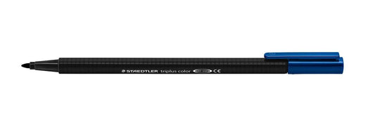 Staedtler Triplus Color 323 Rotulador de Punta Fina - Trazo 1mm Aprox - Tinta Base de Agua - Color Negro - Cantidad: 10