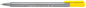 Staedtler Triplus Fineliner 334 Rotulador de Punta Fina - Trazo de 0.3mm - Tinta Base de Agua - Color Amarillo - Cantidad: 10