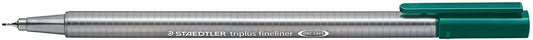 Staedtler Triplus Fineliner 334 Rotulador de Punta Fina - Trazo de 0.3mm - Tinta Base de Agua - Color Azul Indigo - Cantidad: 10