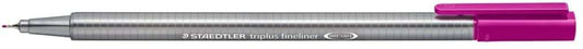 Staedtler Triplus Fineliner 334 Rotulador de Punta Fina - Trazo de 0.3mm - Tinta Base de Agua - Color Violeta Oscuro - Cantidad: 10