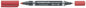 Staedtler Lumocolor 348 Rotulador Permanente de Doble Punta - Secado Rapido - Color Rojo - Cantidad: 10