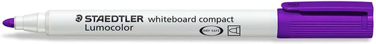 Staedtler Lumocolor 341 Marcador para Pizarra Blanca - Punta Biselada 1 - 2mm Aprox - Secado Rapido - Color Violeta - Cantidad: 10