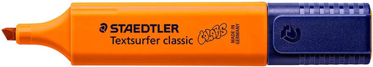 Staedtler Textsurfer Classic 364 Marcador Fluorescente - Punta Biselada 1 - 5mm Aprox - Secado Rapido - Color Naranja - Cantidad: 10