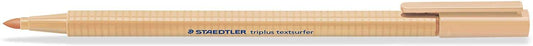 Staedtler Triplus Textsurfer 362 Rotulador Fluorescente - Trazo entre 1 a 4mm aprox. - Tinta Base de Agua - Color Arena - Cantidad: 10