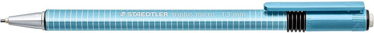 Staedtler Triplus Micro 774 Portaminas - Ancho de Linea 1.3mm - Punta Retractil - Diseño Ergonomico - Color Azul Claro - Cantidad: 10