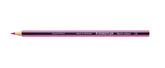 Staedtler Noris Colour 185 Lapiz Hexagonal de Color - Resistencia a la Rotura - Material Wopex - Color Magenta - Cantidad: 12