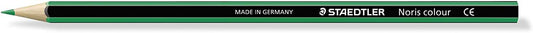 Staedtler Noris Colour 185 Lapiz Hexagonal de Color - Resistencia a la Rotura - Material Wopex - Color Verde - Cantidad: 12