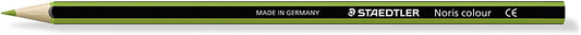 Staedtler Noris Colour 185 Lapiz Hexagonal de Color - Resistencia a la Rotura - Material Wopex - Color Verde Claro - Cantidad: 12