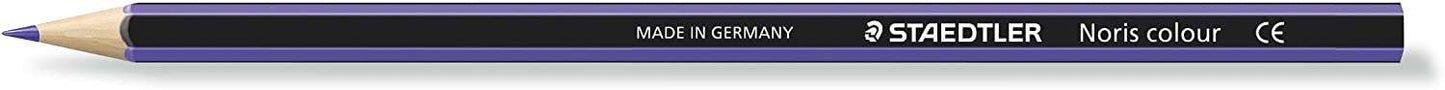 Staedtler Noris Colour 185 Lapiz Hexagonal de Color - Resistencia a la Rotura - Material Wopex - Color Violeta - Cantidad: 12