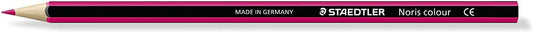 Staedtler Noris Colour 185 Lapiz Hexagonal de Color - Resistencia a la Rotura - Material Wopex - Color Fucsia - Cantidad: 12