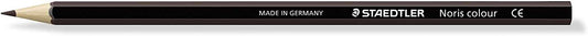 Staedtler Noris Colour 185 Lapiz Hexagonal de Color - Resistencia a la Rotura - Material Wopex - Color Marron - Cantidad: 12