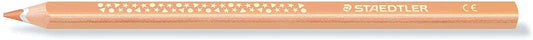 Staedtler Jumbo Noris 128 Lapiz Triangular de Color - Mina de 4mm - Resistencia a la Rotura - Diseño Ergonomico - Color Beige - Cantidad: 12