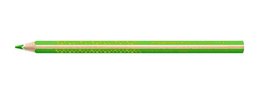Staedtler Jumbo Noris 128 Lapiz Triangular de Color - Mina de 4mm - Resistencia a la Rotura - Diseño Ergonomico - Color Verde Claro - Cantidad: 12
