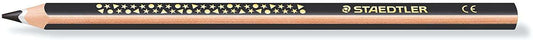 Staedtler Jumbo Noris 128 Lapiz Triangular de Color - Mina de 4mm - Resistencia a la Rotura - Diseño Ergonomico - Color Negro - Cantidad: 12