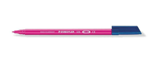 Staedtler Noris 326 Rotulador de Punta Fina - Trazo 1mm Aprox - Tina Base de Agua - Color Magenta - Cantidad: 10