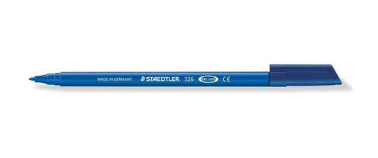 Staedtler Noris 326 Rotulador de Punta Fina - Trazo 1mm Aprox - Tina Base de Agua - Color Azul - Cantidad: 10