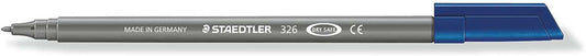 Staedtler Noris 326 Rotulador de Punta Fina - Trazo 1mm Aprox - Tina Base de Agua - Color Gris - Cantidad: 10