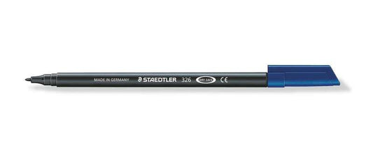 Staedtler Noris 326 Rotulador de Punta Fina - Trazo 1mm Aprox - Tina Base de Agua - Color Negro - Cantidad: 10