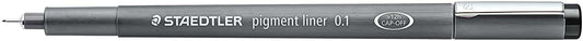 Staedtler Pigment Liner 308 Rotulador Calibrado - Trazo 0.1mm - Secado Rapido - Color Negro - Cantidad: 10