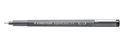 Staedtler Pigment Liner 308 Rotulador Calibrado - Trazo 0.4mm - Secado Rapido - Color Negro - Cantidad: 10
