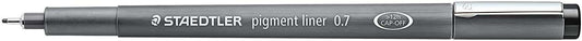 Staedtler Pigment Liner 308 Rotulador Calibrado - Trazo 0.7mm - Secado Rapido - Color Negro - Cantidad: 10