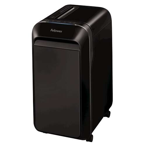 Fellowes LX221 Destructora de Papel Manual Microcorte P-5 - Destruye hasta 20 Hojas - Papelera de 30L - Color Negro
