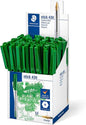 Staedtler Stick 430 Boligrafo con Capuchon - Punta 0.35mm - Tinta Endeleble - Color Verde - Cantidad: 50