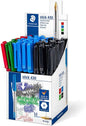 Staedtler Stick 430 Boligrafo de Bola Punta 0.35mm - Tinta Endeleble - Colores Surtidos - Cantidad: 50