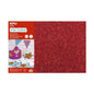 Apli Pack de 3 Goma Eva Purpurina 600 x 400 mm - Grosor 2 mm - Impermeable - Moldeable al Calor - Color Rojo