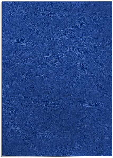 Fellowes Pack de 100 Portadas de Carton Simil Piel Delta Cuero A4 - 250 gr - Color Azul