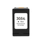 HP 305XL Negro Cartucho de Tinta Remanufacturado - Muestra Nivel de Tinta