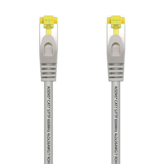 Aisens Cable de Red Latiguillo RJ45 LSZH Cat.7 600 Mhz S/FTP PIMF AWG26 - 1.0M - Color Gris
