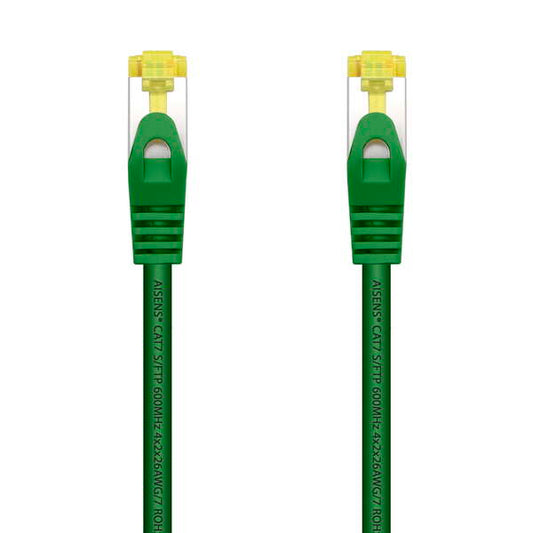 Aisens Cable de Red Latiguillo RJ45 LSZH Cat.7 600 MHz S/FTP PIMF AWG26 - 2.0M - Color Verde