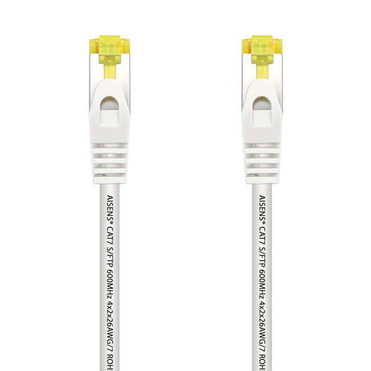 Aisens Cable de Red Latiguillo RJ45 LSZH Cat.7 600 MHz S/FTP PIMF AWG26 - 2.0M - Color Blanco